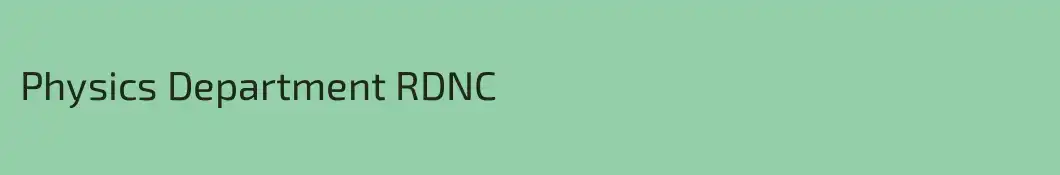 Physics Department RDNC